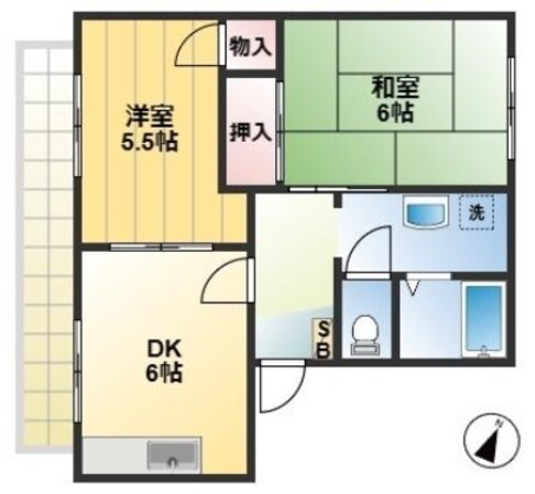 フレグランス美住の物件間取画像